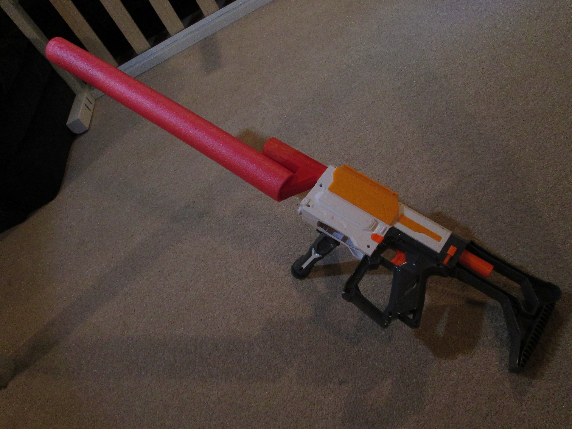 Nerf Gun Pool Noodle Bayonet Adapter