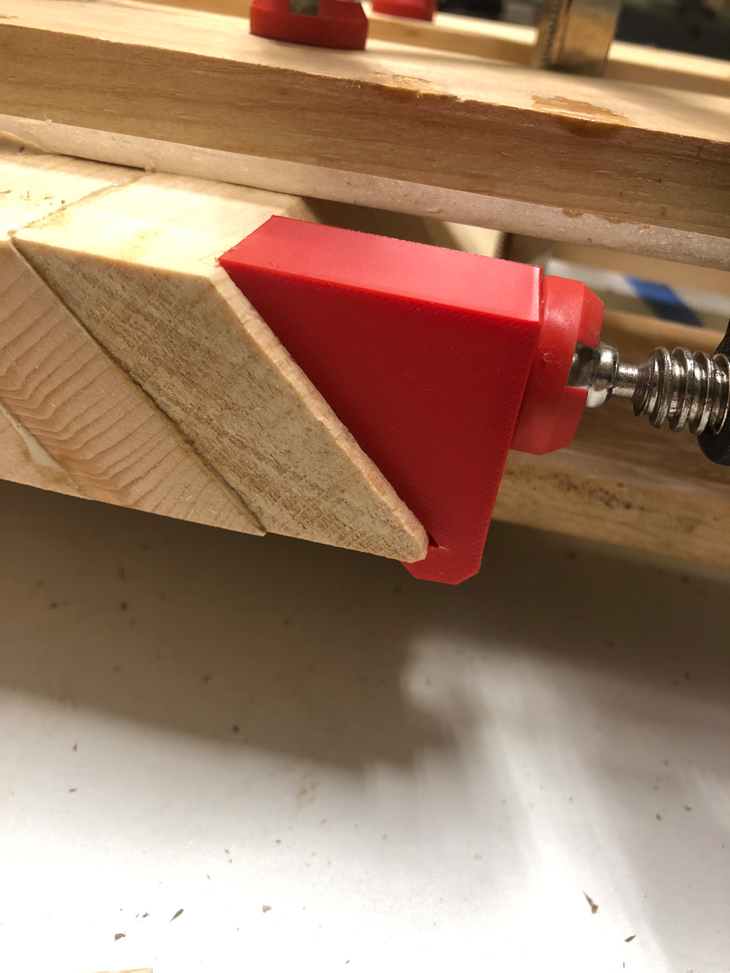 45° Angle Clamp with 1/4" Edge