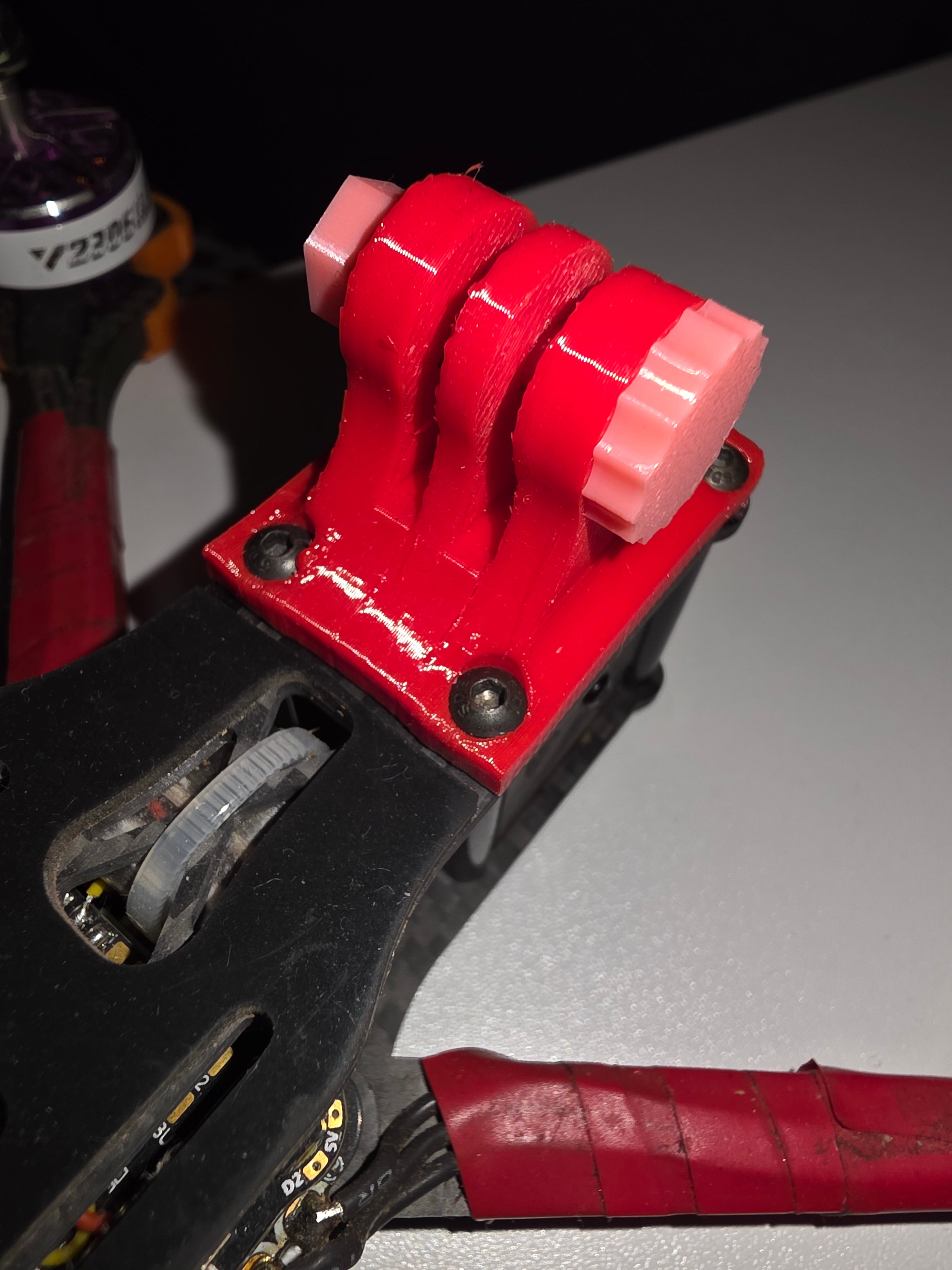 TPU GoPro Mount for Drone – 3D‑Printed Screw & Nut