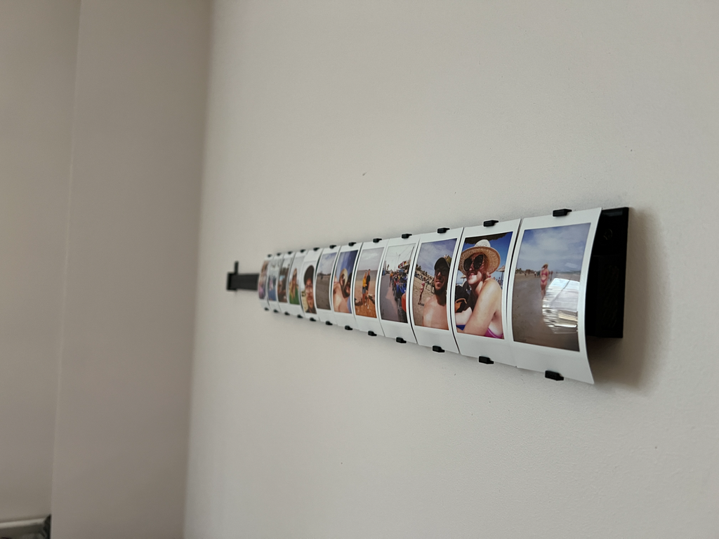 Instax mini photo holder for wall