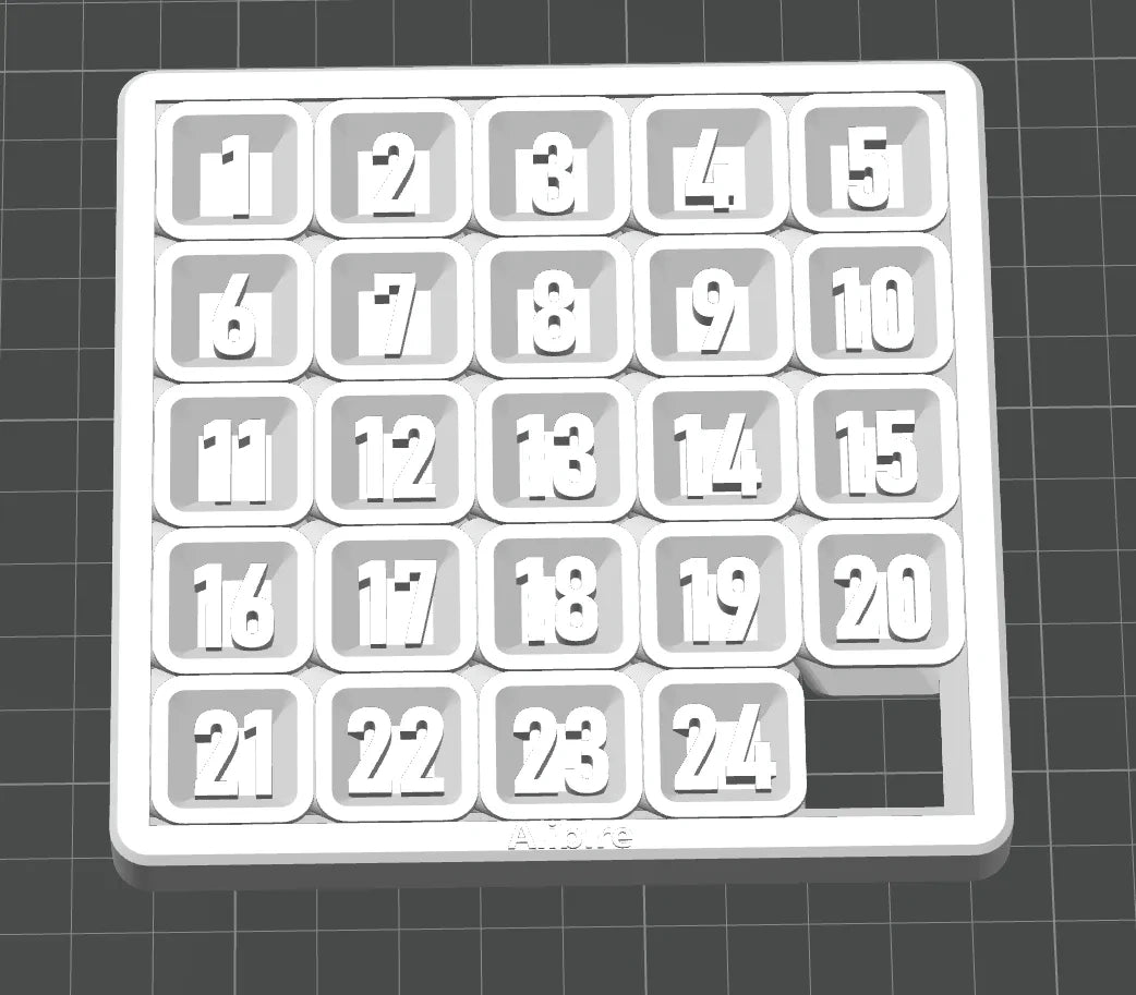 数字华容道-益智小玩具 5×5 数字解谜（拼图玩具）