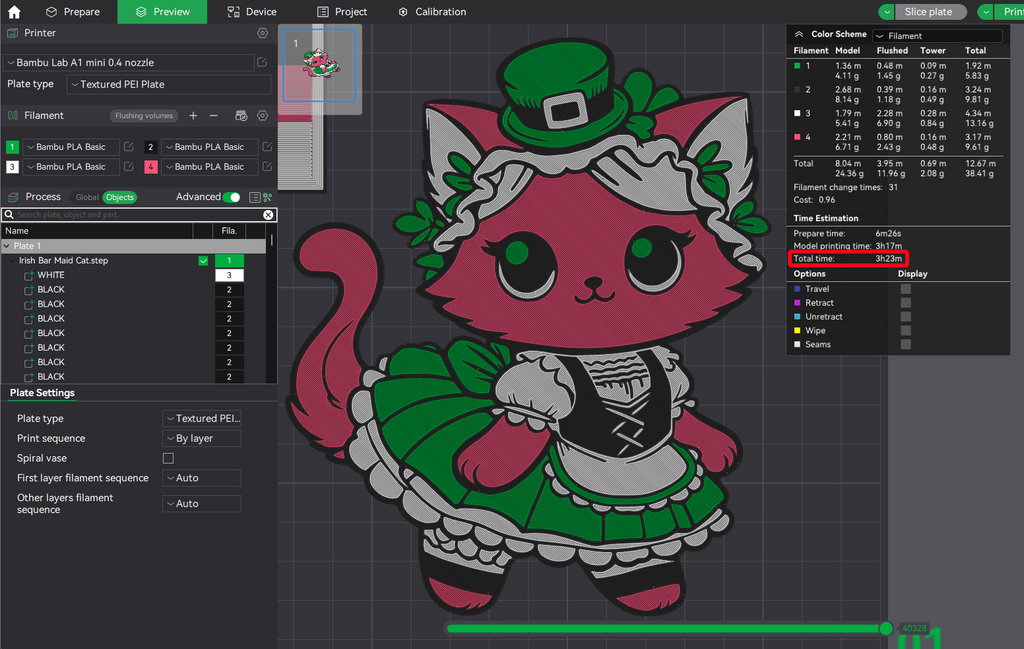 St Patrick's Day - Irish Bar Maid Cat
