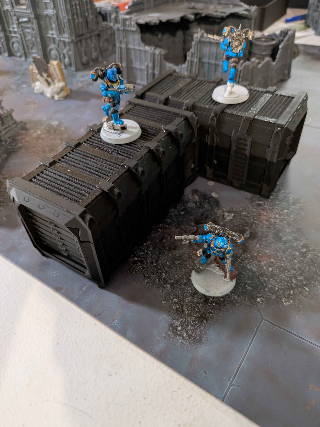 Wargaming Terrain: folding Shipping Containers