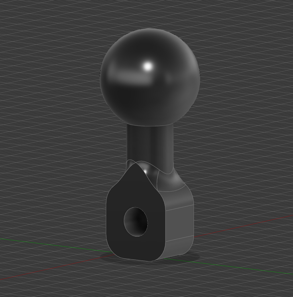17mm ball mount for boom arm