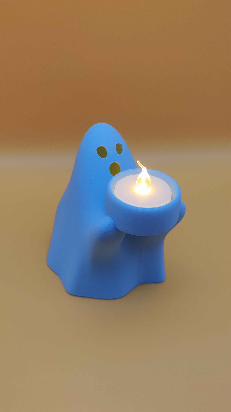 Ghost Tealight Candle Holder – Spooky & Stylish!