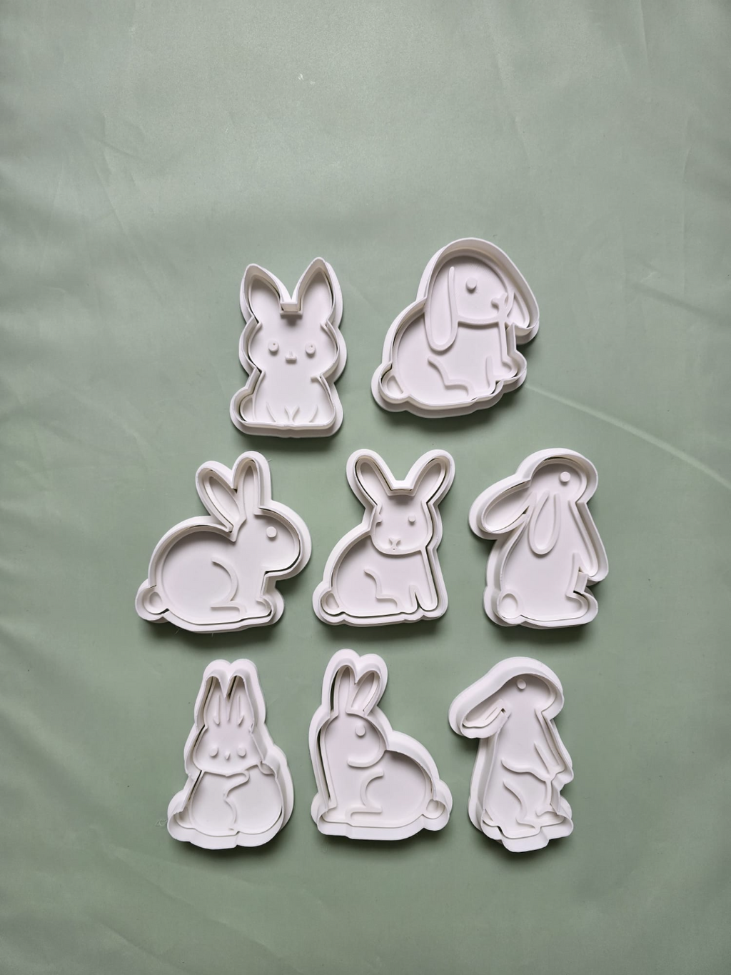 Cute Easter Bunny Rabbit Cookie Cutter Playdoh