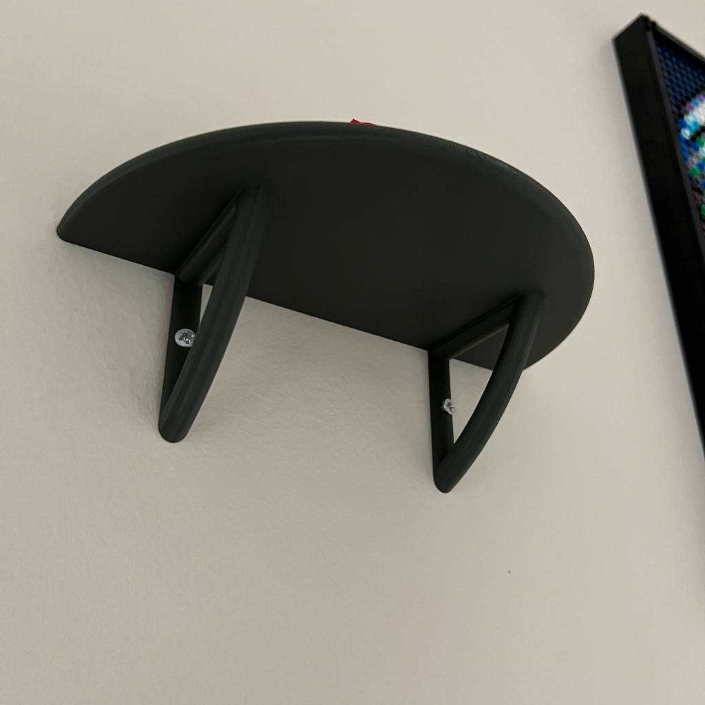 Simple Round Shelf - Wall Mount with 2 screw holes