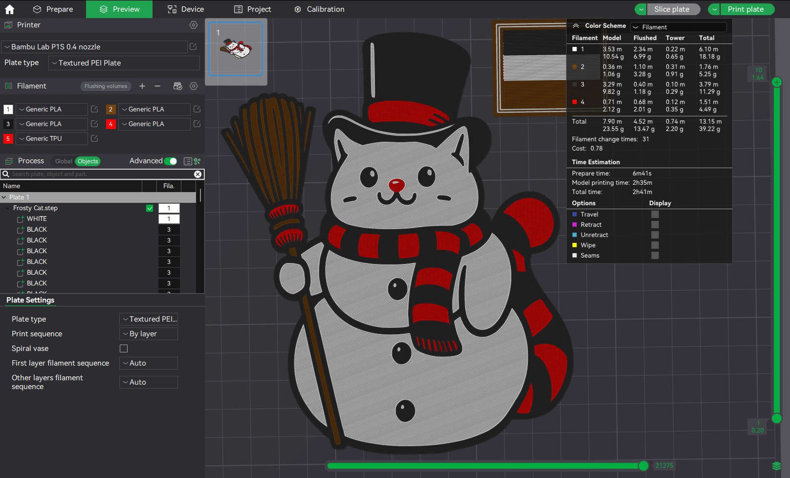 Frosty The Snowman Cat - User Requested