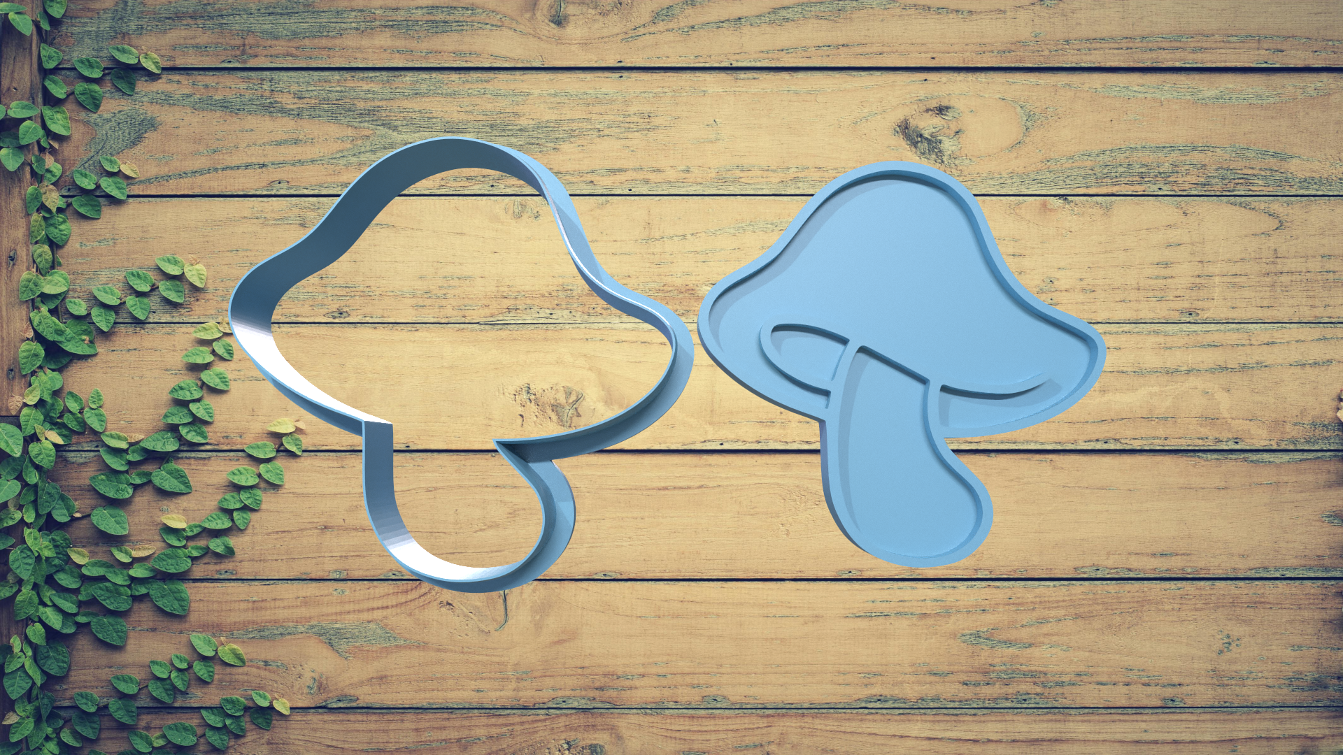 Mushroom Cookie Cutter Set