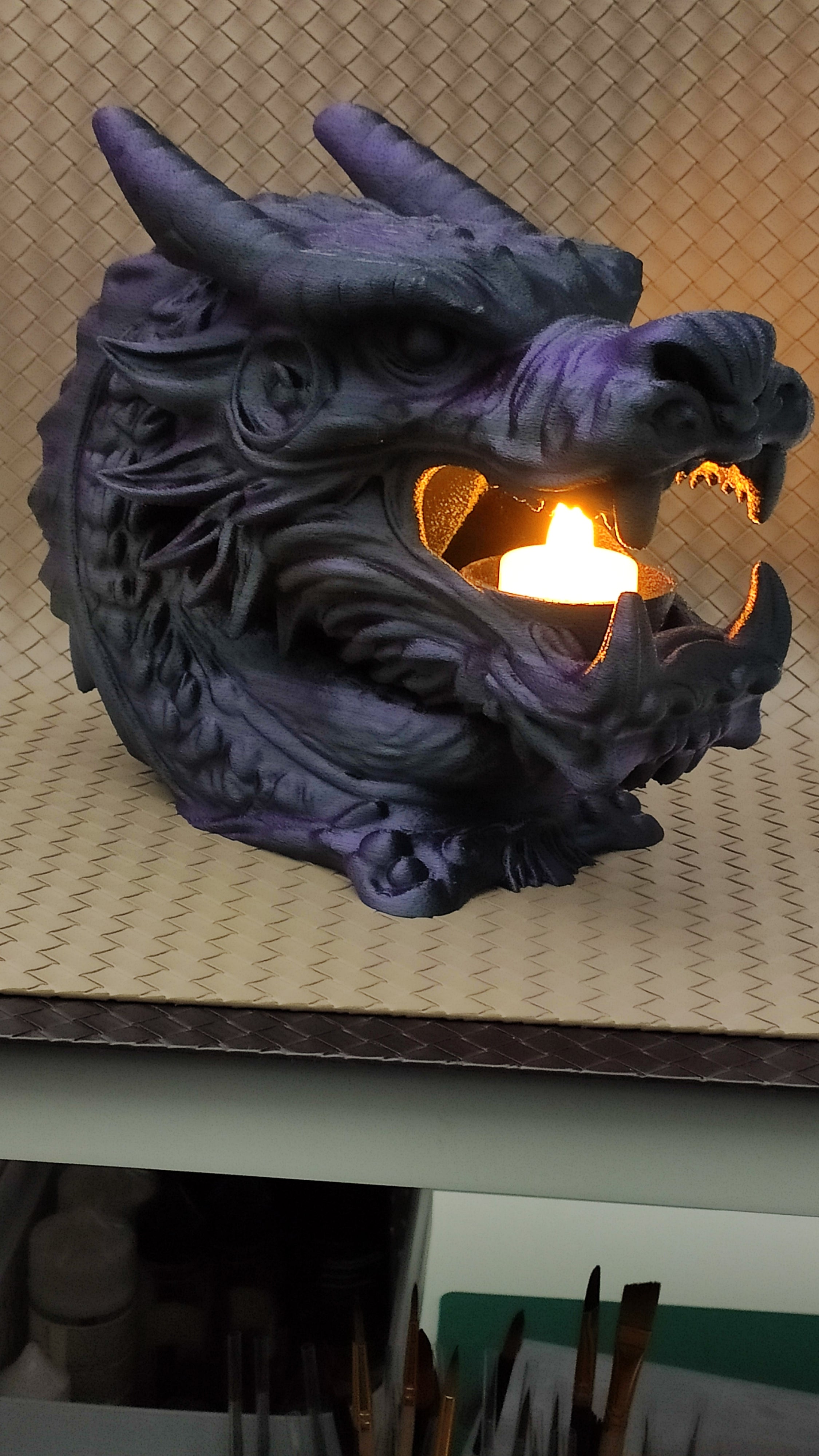 Dragon's Mouth - LED tealight Holder