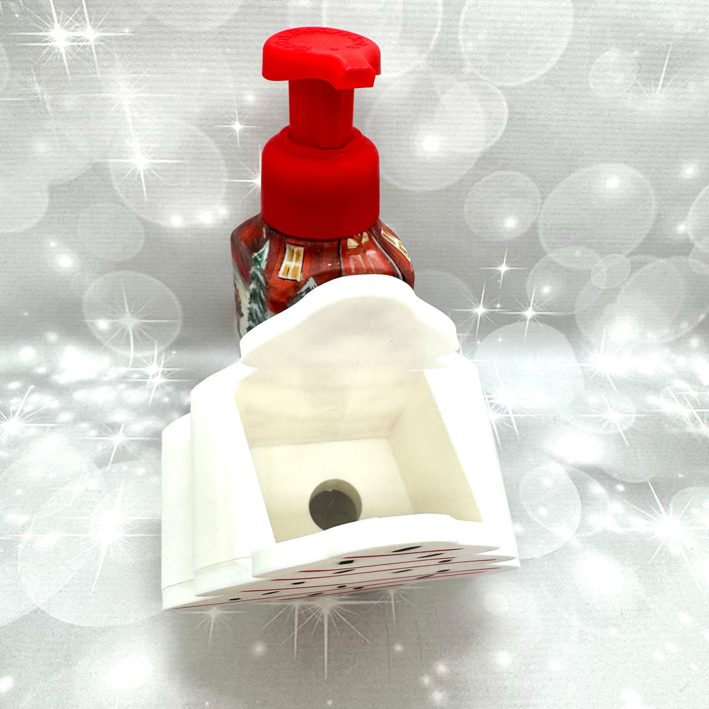 Small Xmas Tree Snack Cake B&BW Soap Bottle Holder