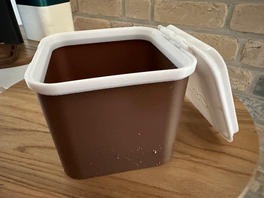 Bird or Fish Feed Container with Lid