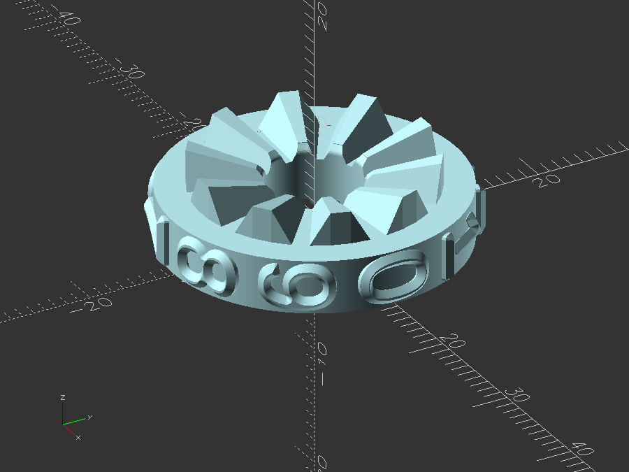 stackable counter ring or stamp