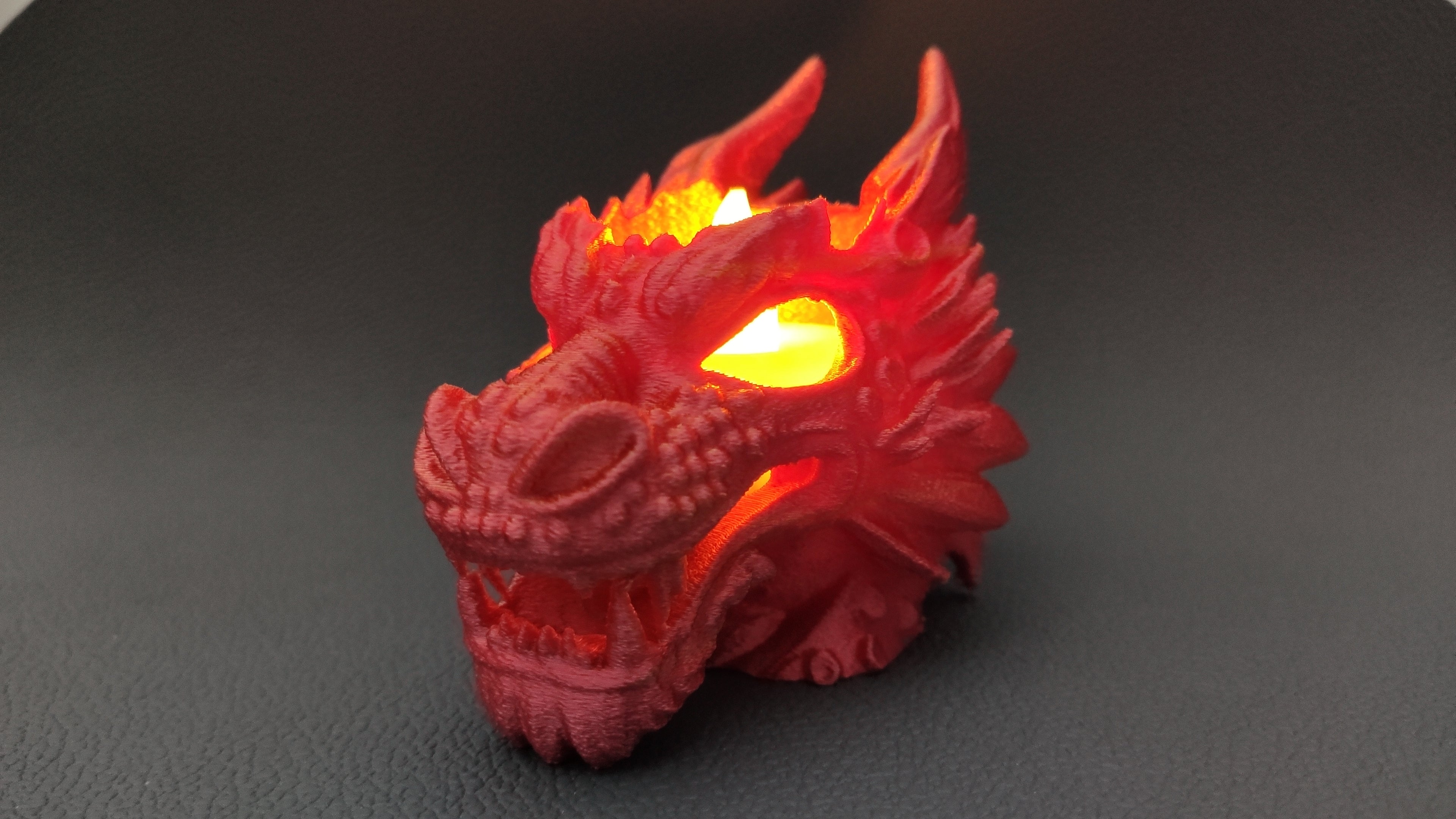 Mini Dragon Head - LED tea light holder