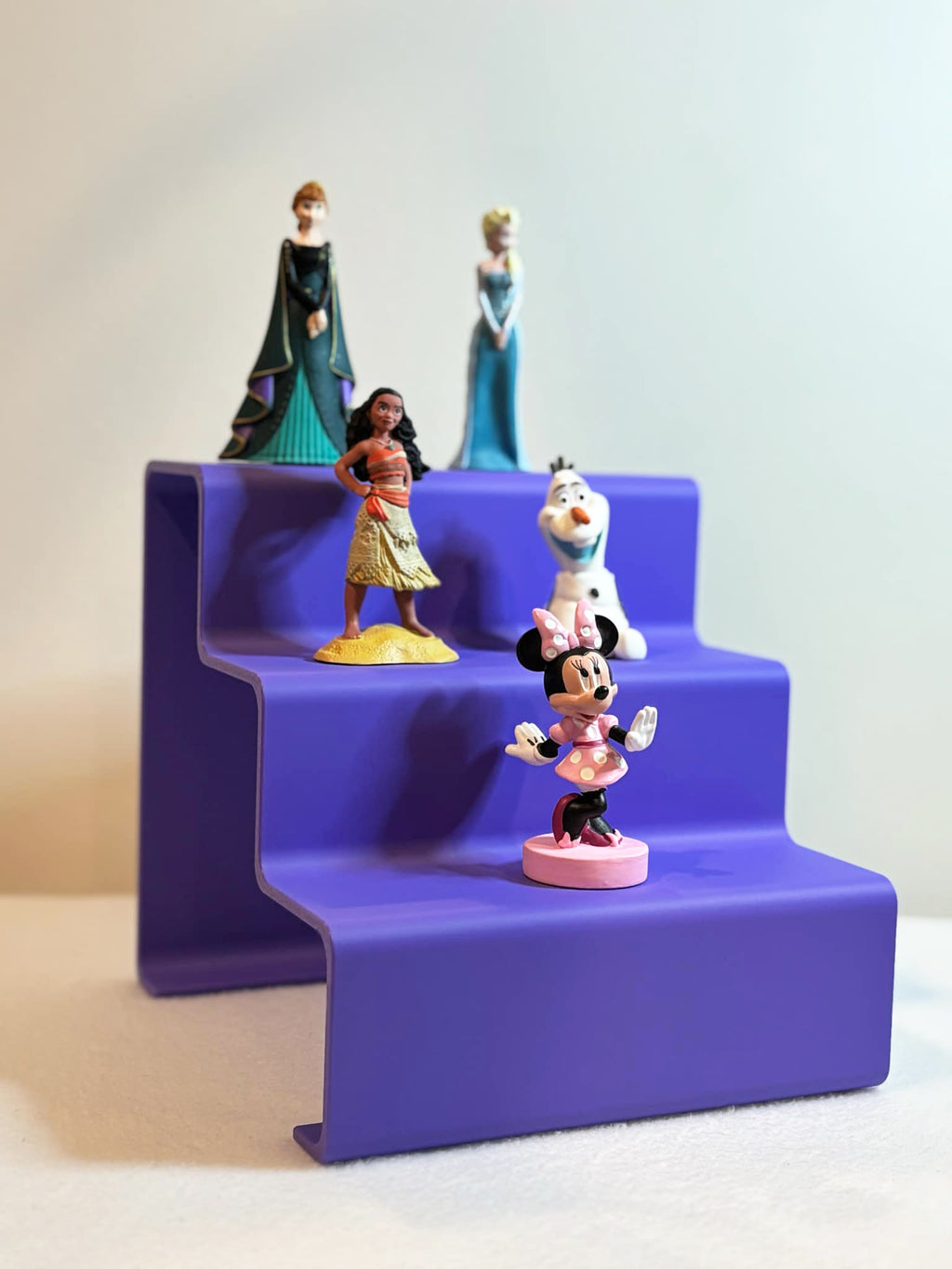 Small three tier display shelf