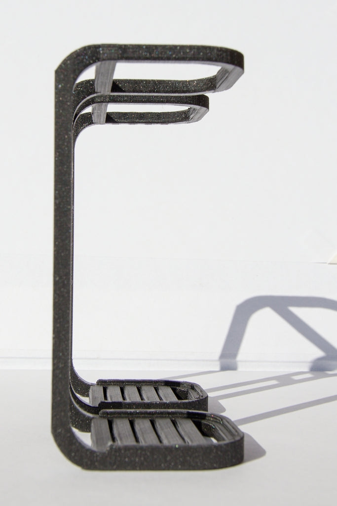 Minimalistic toothbrush and paste holder