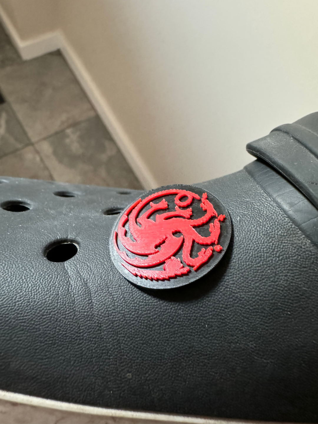 House Targaryen Sigil Crocs Charm