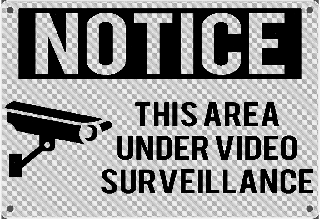 Video Surveillance Signs 2 Color