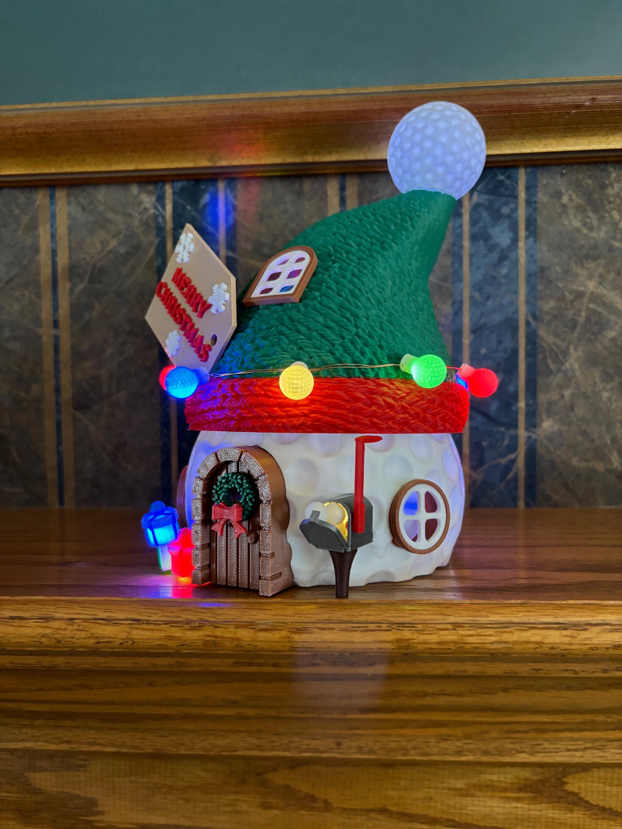 Golf Ball Christmas House