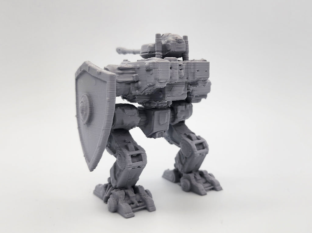 Bipedal Battle Mech with Shield
