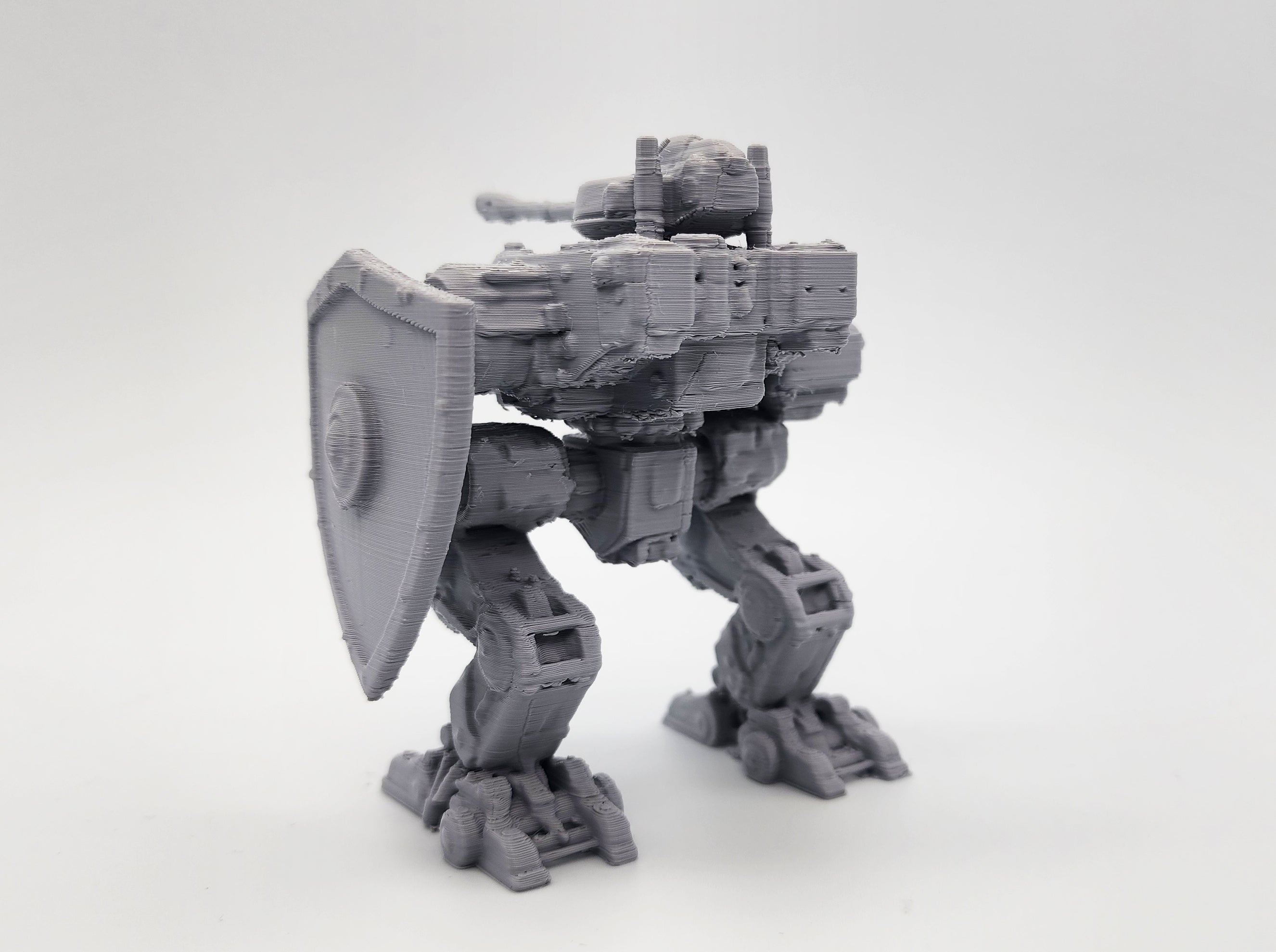 Bipedal Battle Mech with Shield