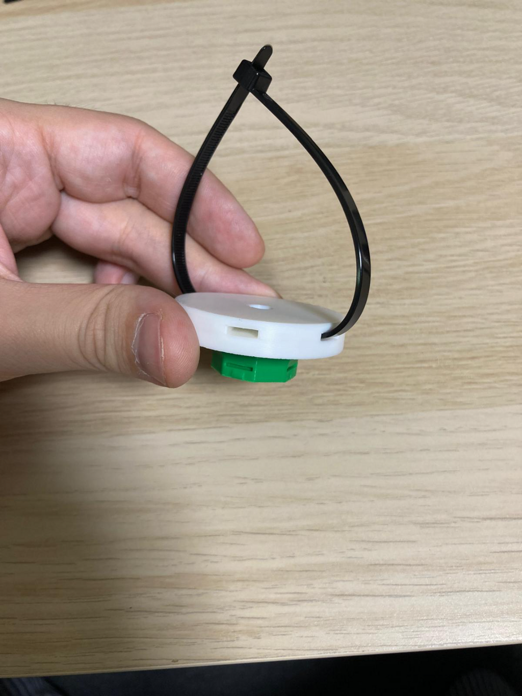 Multiboard underware zip-tie holder