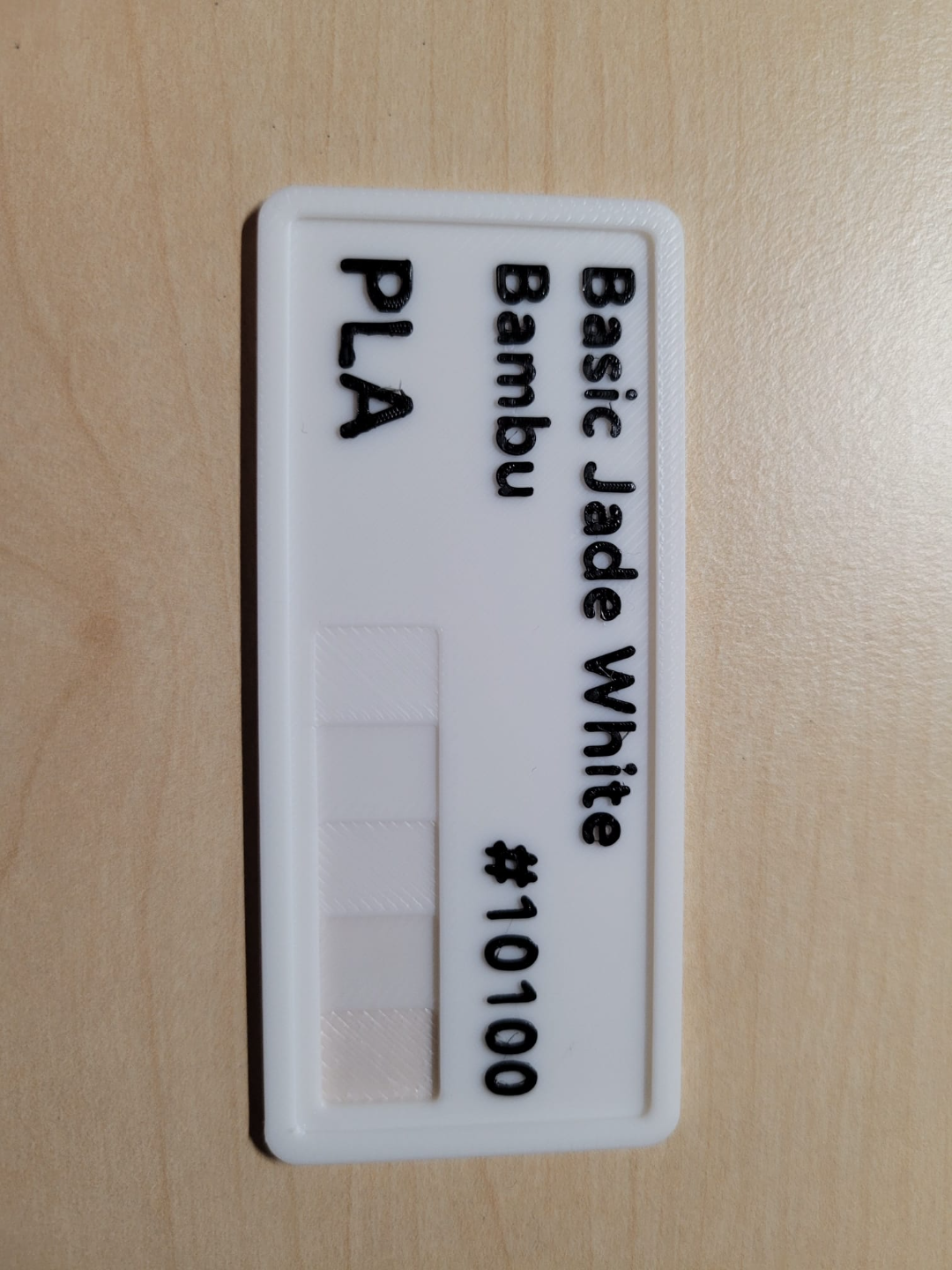 Bambu Filament Swatches
