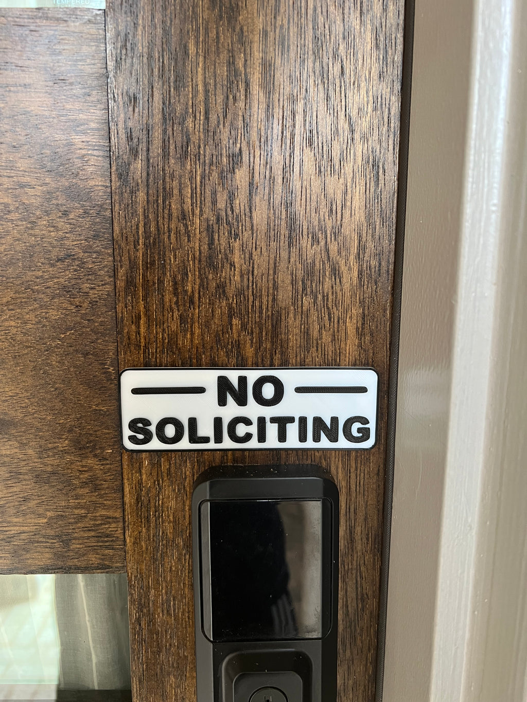 NO SOLICITING Sign
