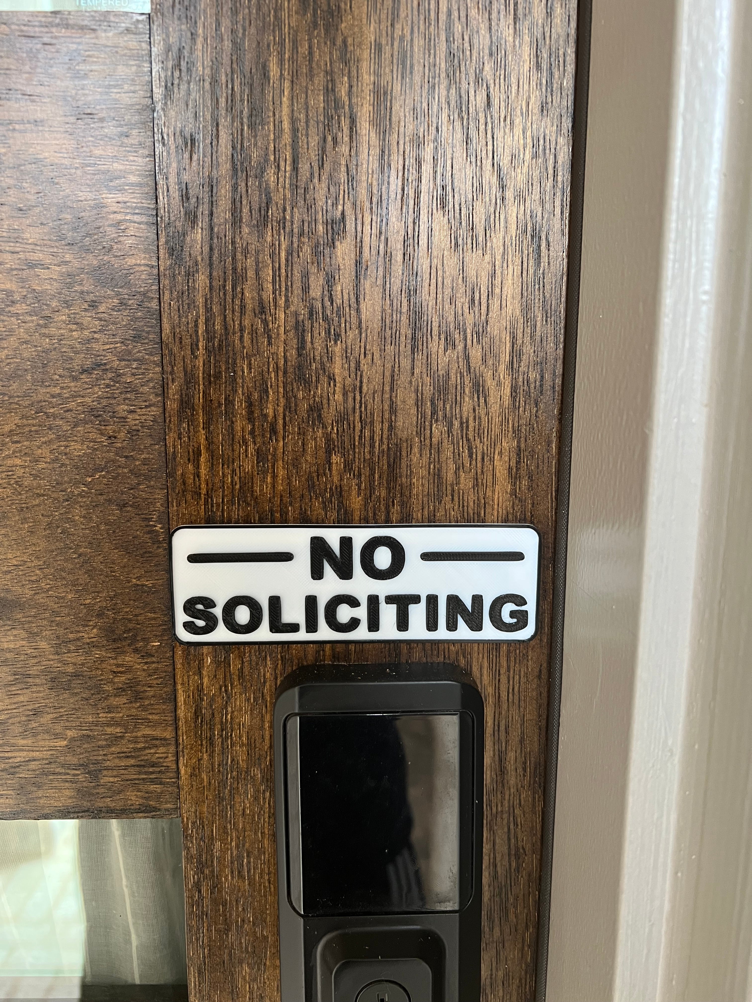 NO SOLICITING Sign