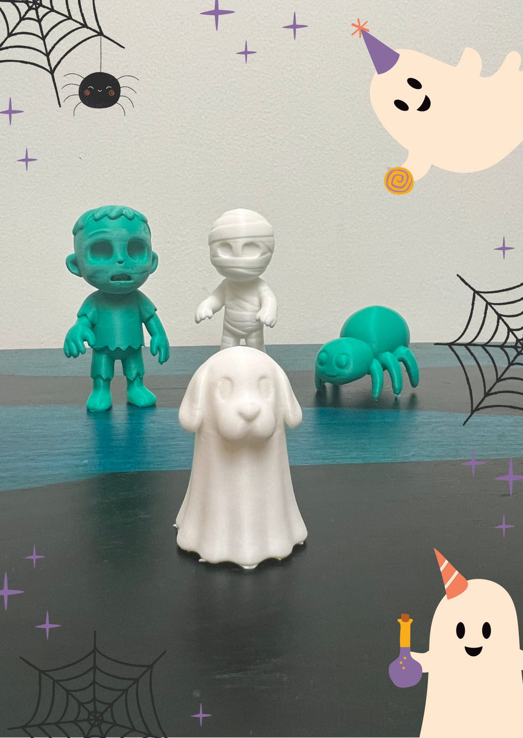 Halloween Toy Collectible Minis Line Up