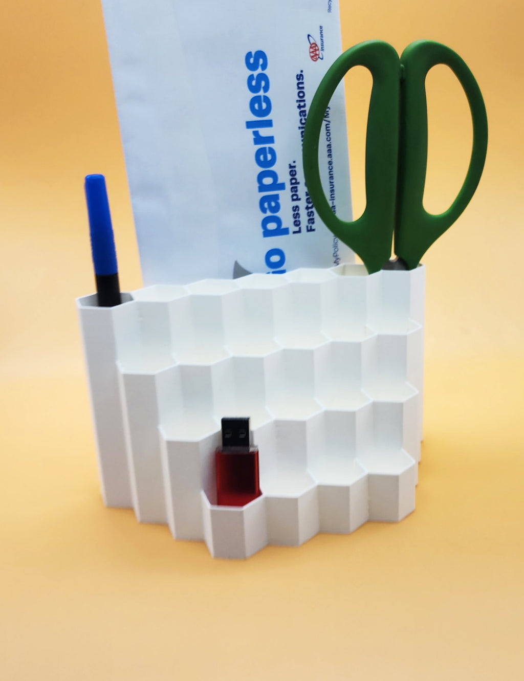Honeycomb Desk Organizer w/Letter Slot