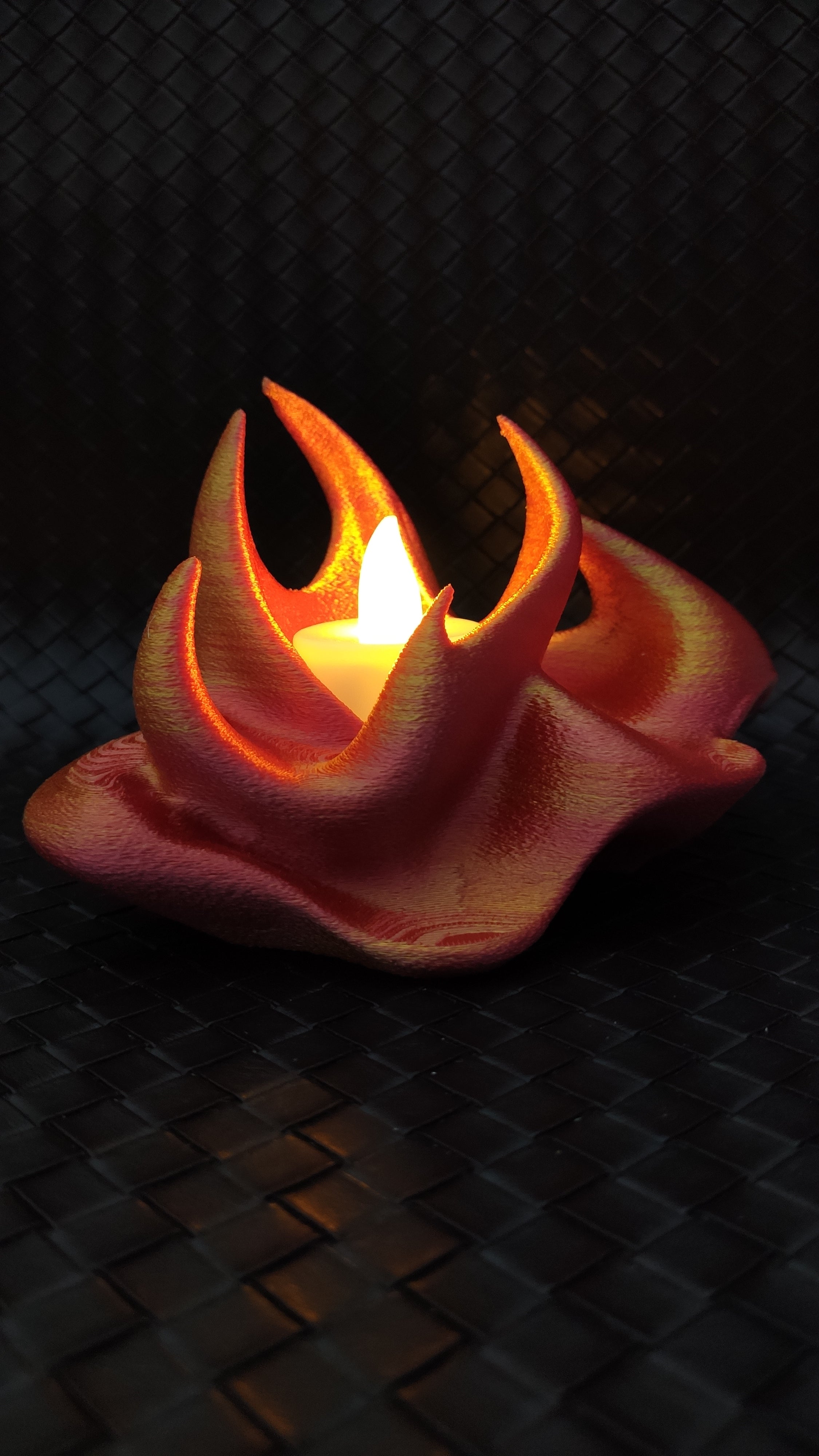 Fire - LED tea light holder - No supports