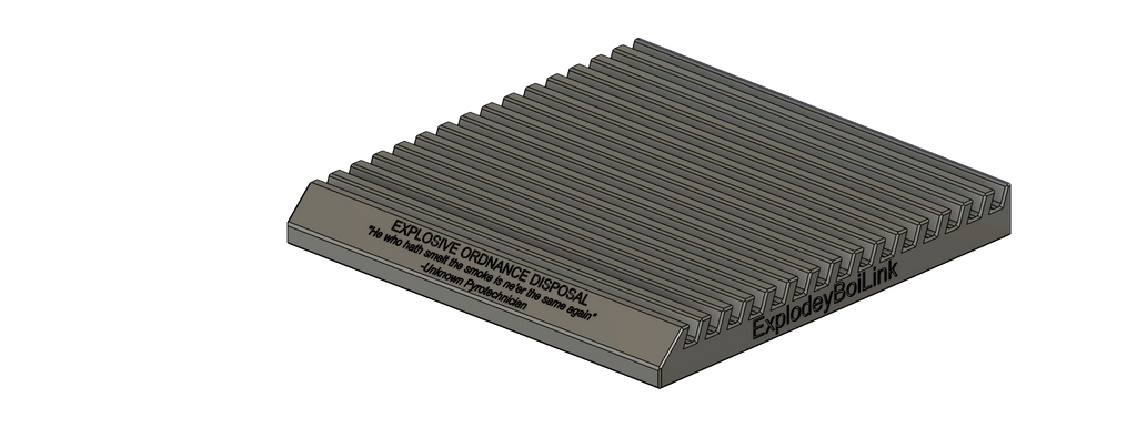 EOD themed Military Challenge Coin rack/holder