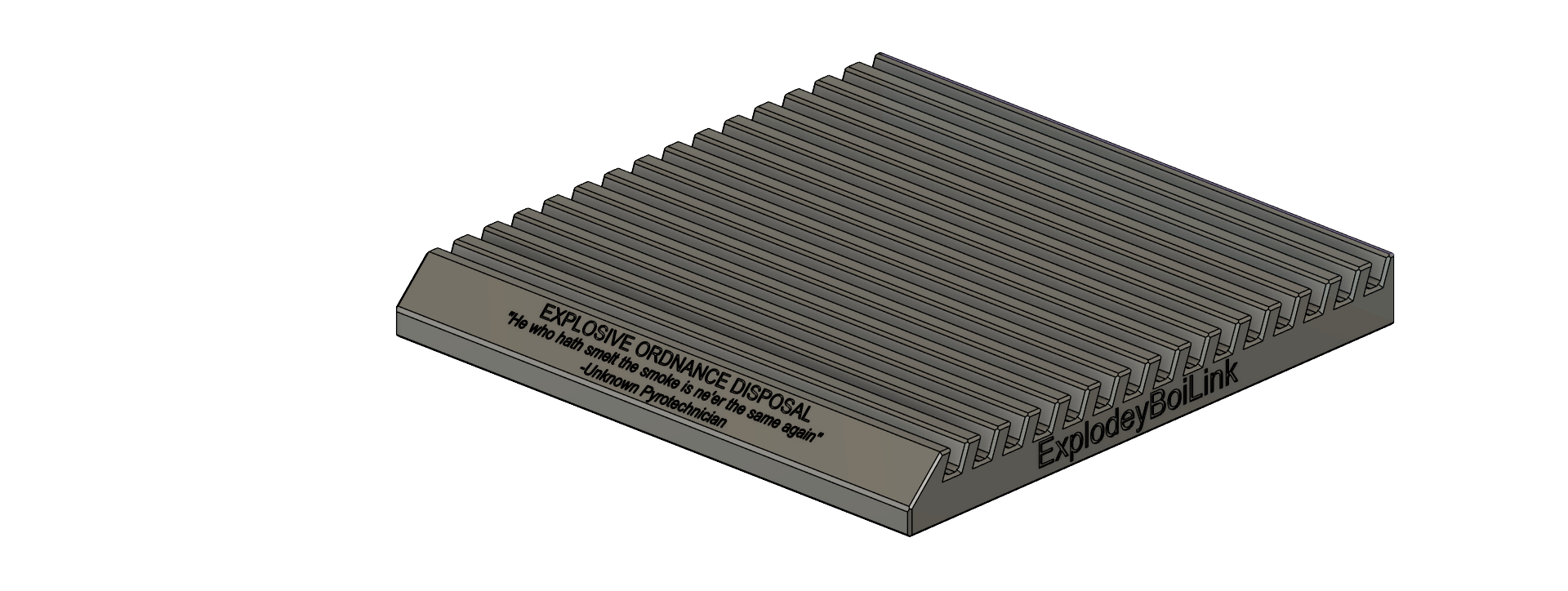 EOD themed Military Challenge Coin rack/holder