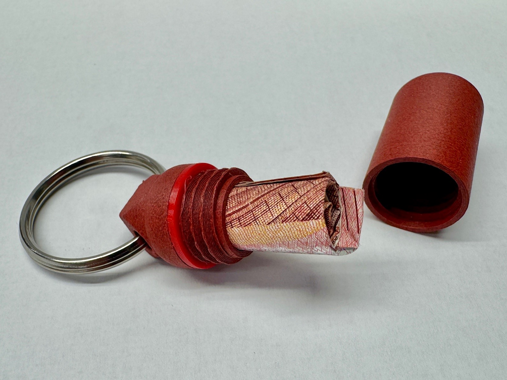 Waterproof Travel Geocache Keychain & Cash Holder