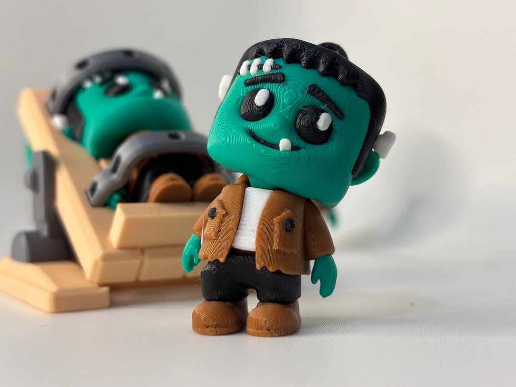 Spooky Baby Frankenstein Halloween Toy & Keychain