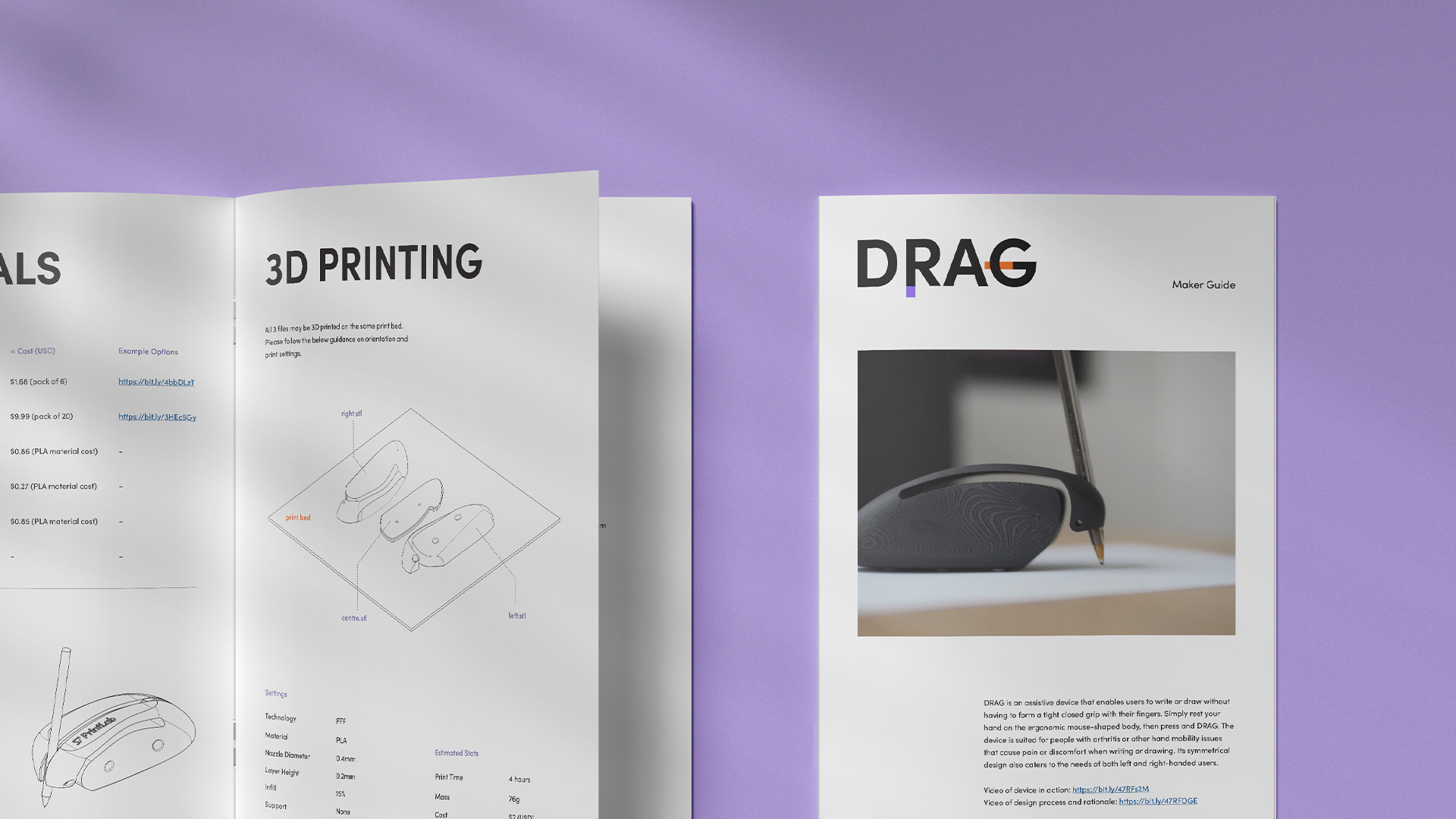 DRAG | Assistive Writing and Drawing Device