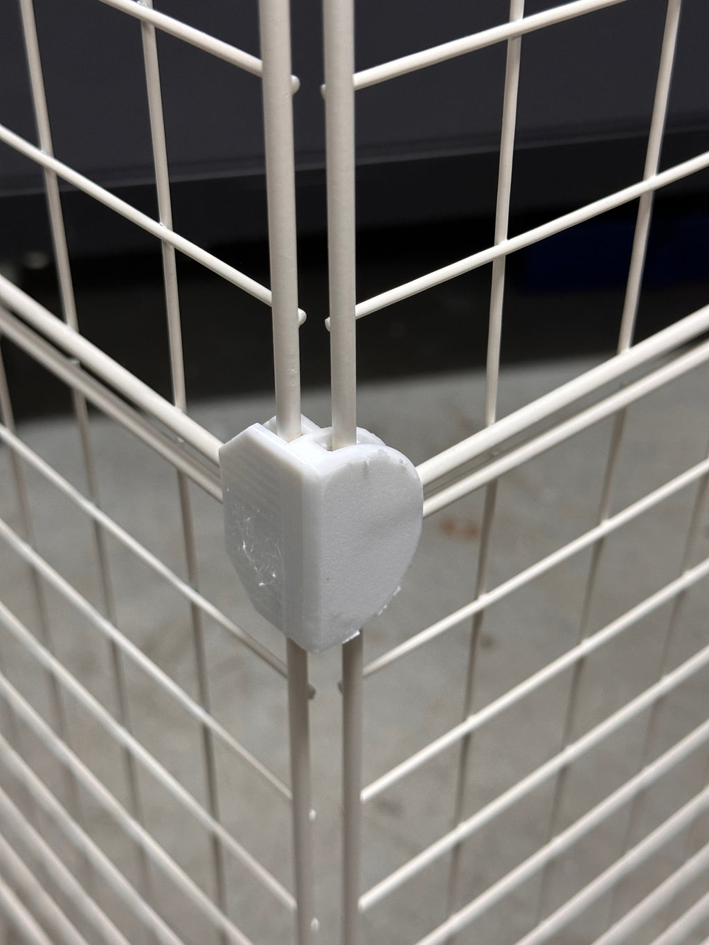 Simplified Wire Cube Rack Storage Connectors