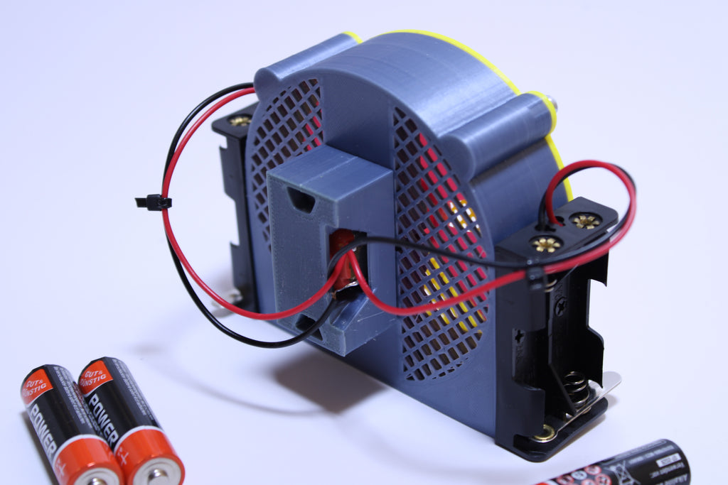 Battery-Powered Cyberpunk Desk Fan
