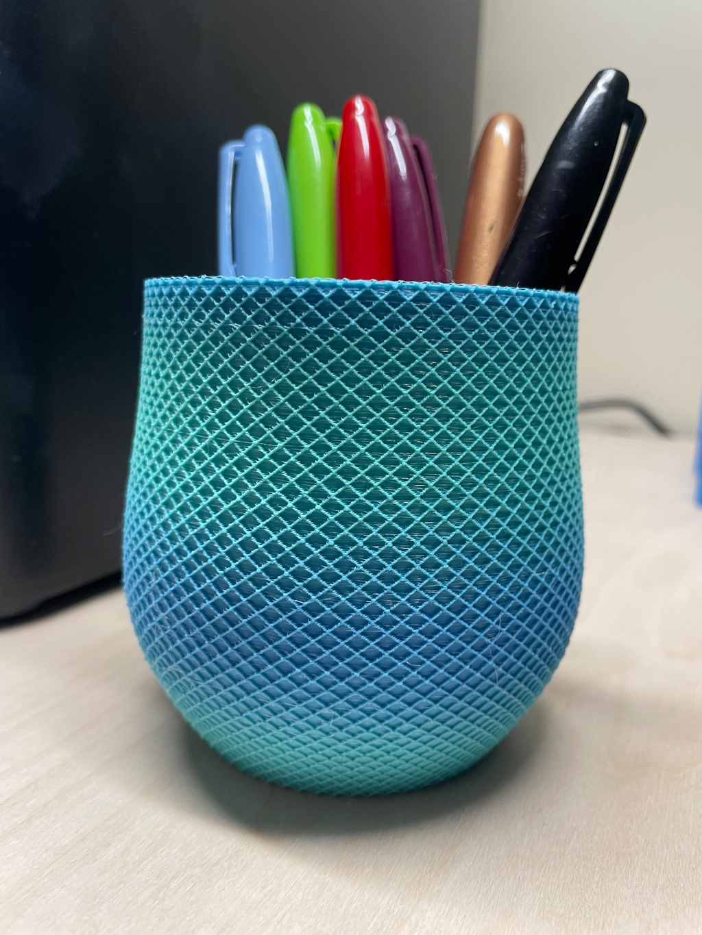 Strip Pen or Make up Brush Holder