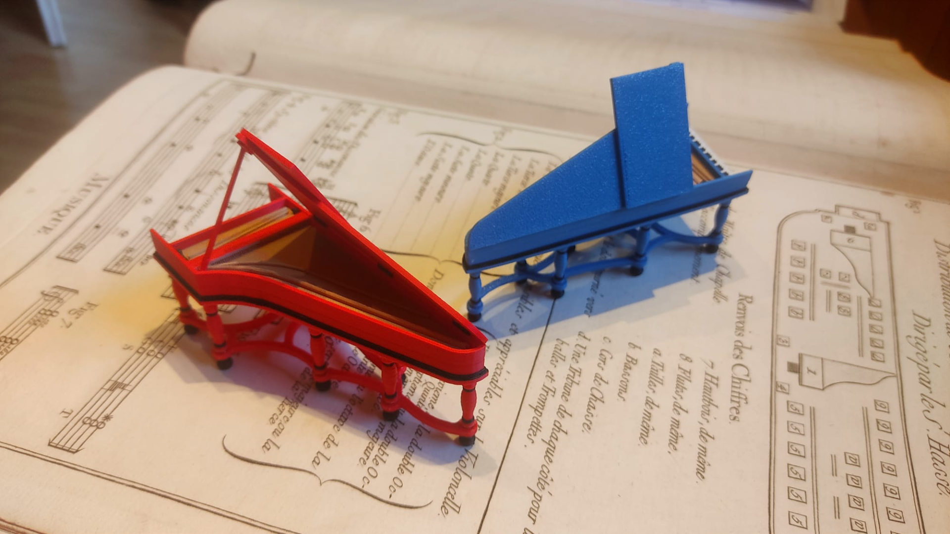 Mini Harpsichord Model