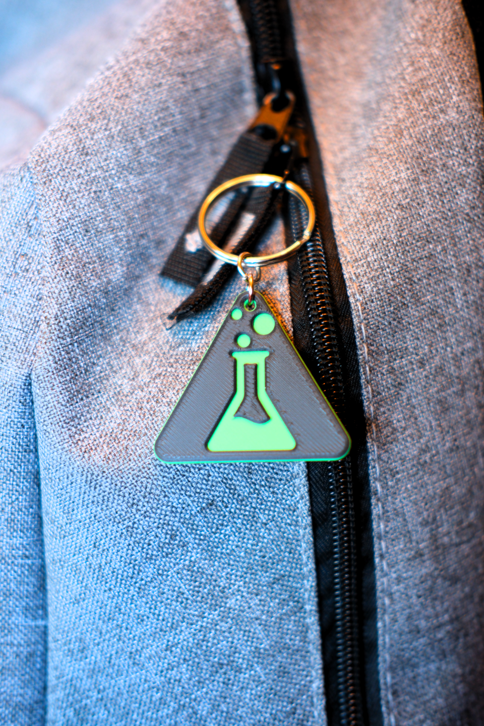 Atomic Beaker Keychain