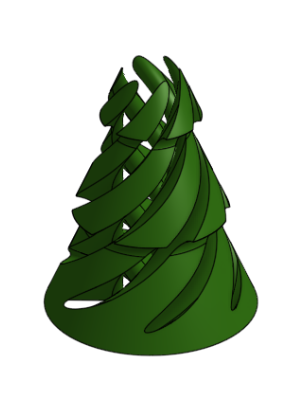 Passthrough Christmas tree with Optional Topper