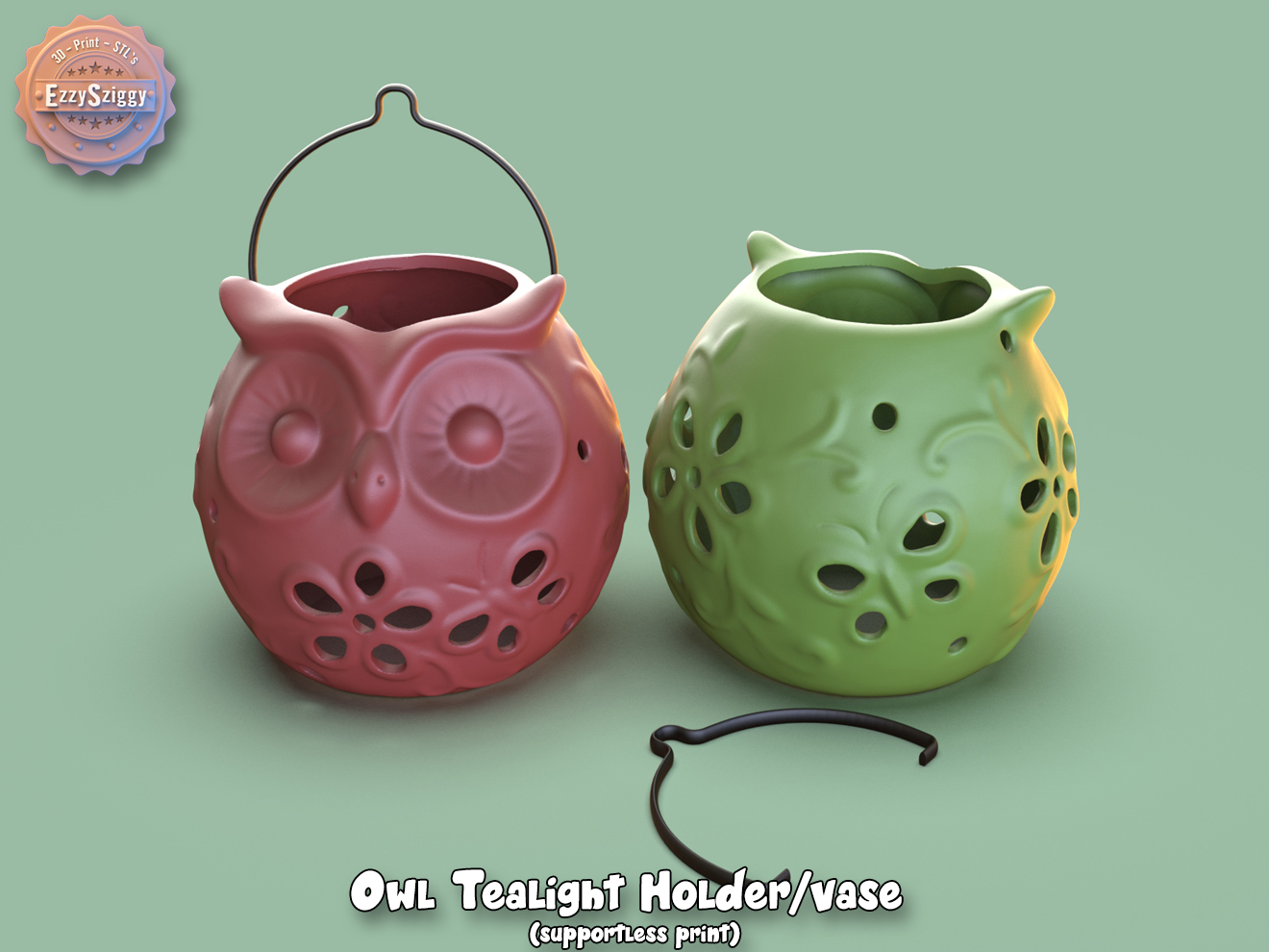 Owl tea-light holder/vase