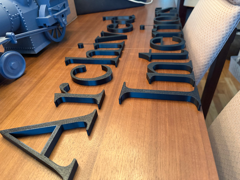 Letters of the alphabet