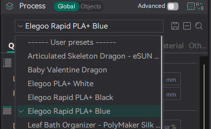 Fully Calibrated Profile - Elegoo Rapid PLA+ Blue