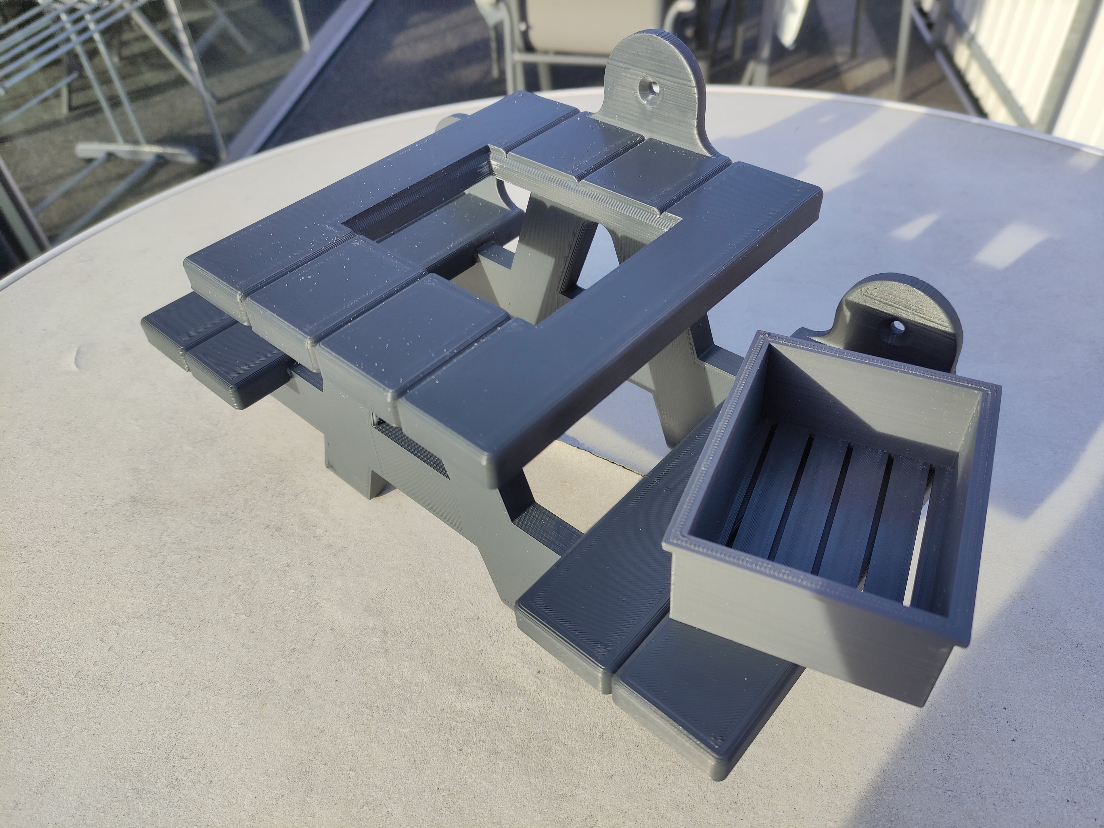 Picnic Table Squirrel Feeder