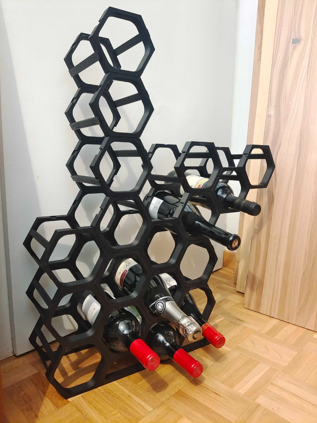 Hexwine - Modular Honeycomb Wine Rack Shelf