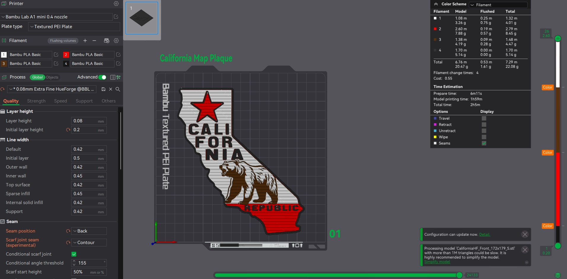 California Map Cali Bear CA Star Wall Plaque