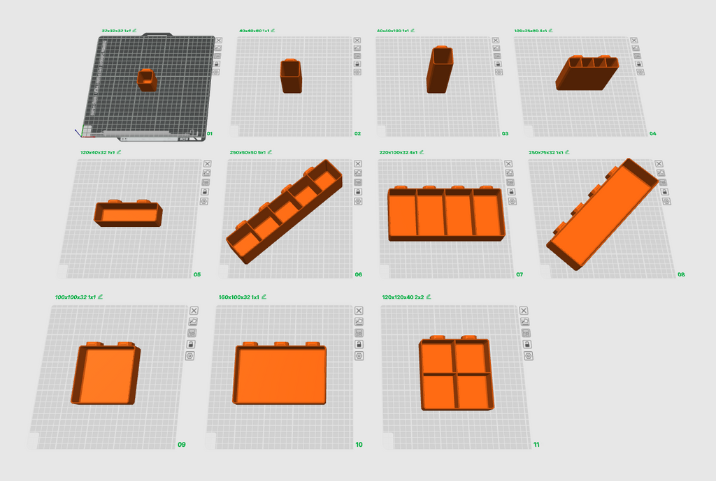 Customizable openGrid Bins